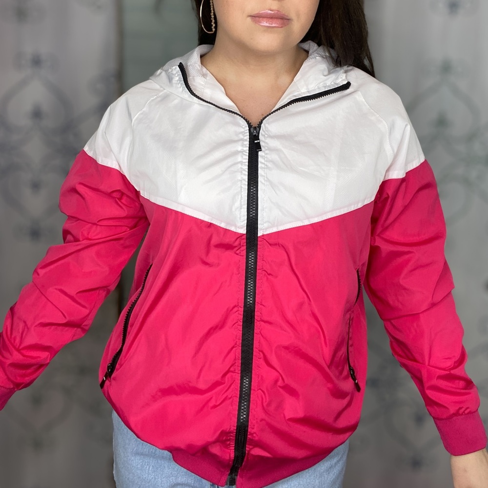 Riflessi Collection Premium Edition Windbreaker Jacket Pink and White - Picture 5 of 14